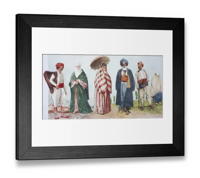 Framed Print : Fashion, 19th century, from lks