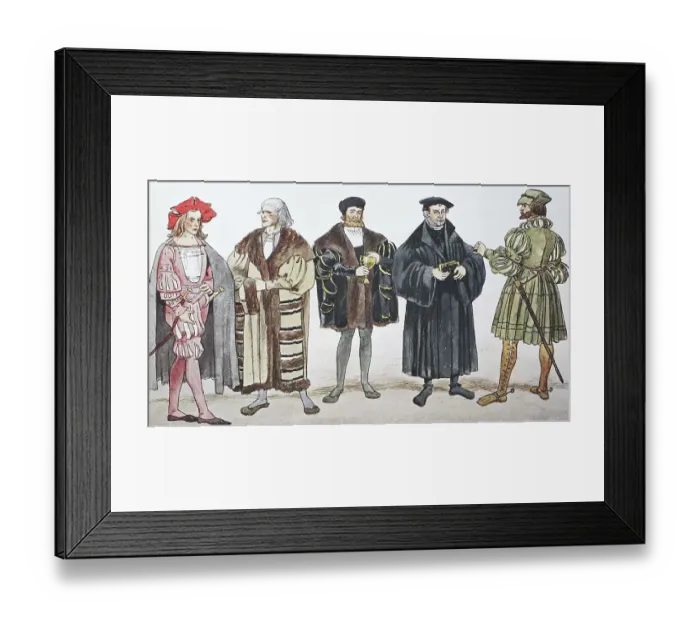 Framed Print : Clothing, during the Reformation c