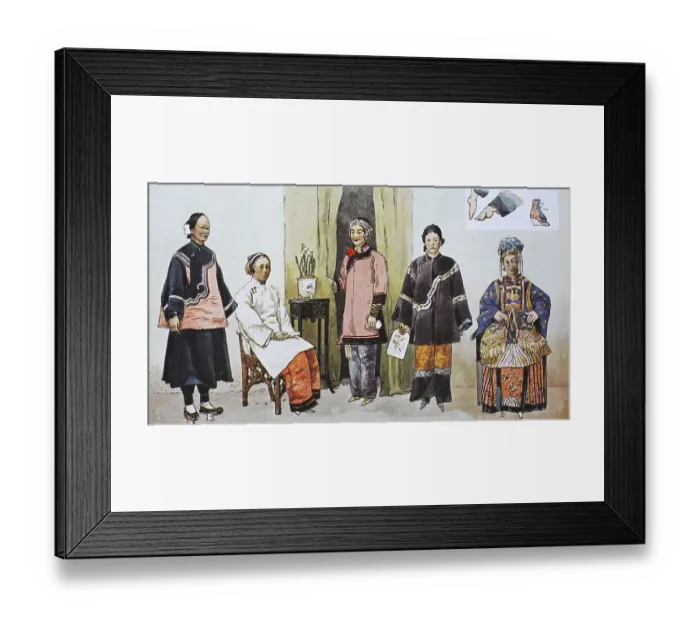 Framed Print : Clothing, circa 19th century, from lks Framed Print : Clothing, circa 19th century, from lks