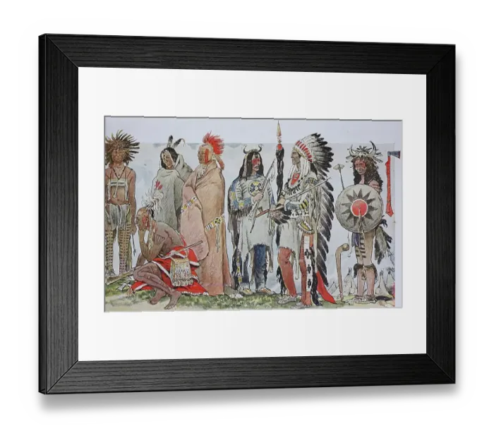 Framed Print : Clothing, fashion in North America