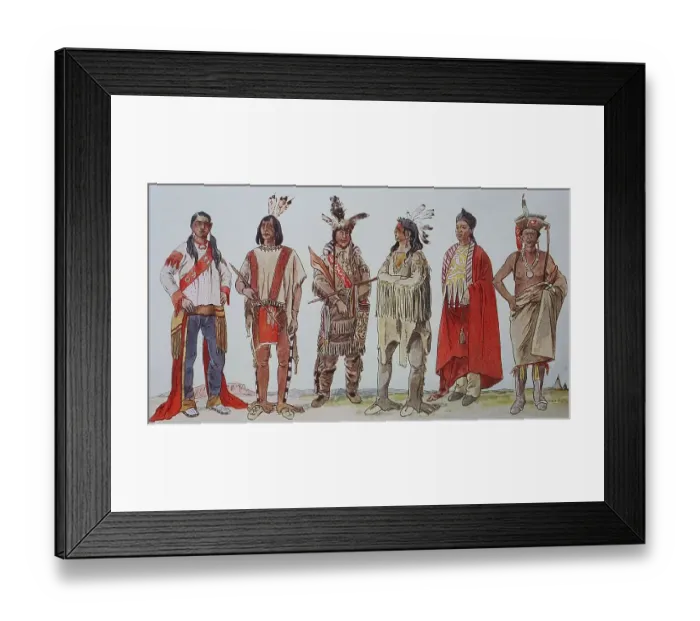 Framed Print : Clothing, fashion in North America