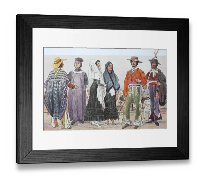 Framed Print : Clothing, fashion in Central America Framed Print : Clothing, fashion in Central America