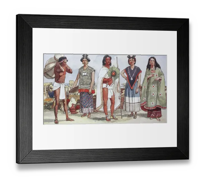 Framed Print : Clothing, fashion in Central America