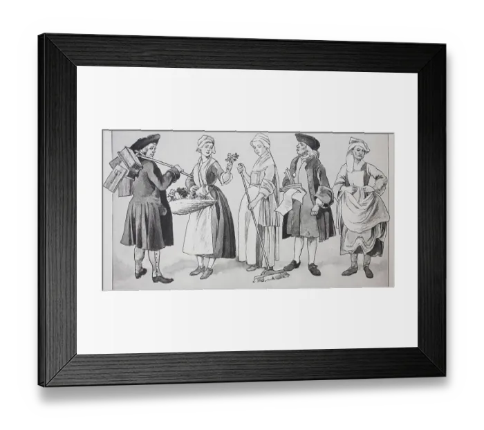 Framed Print : Fashion, Clothing in France, Rococo