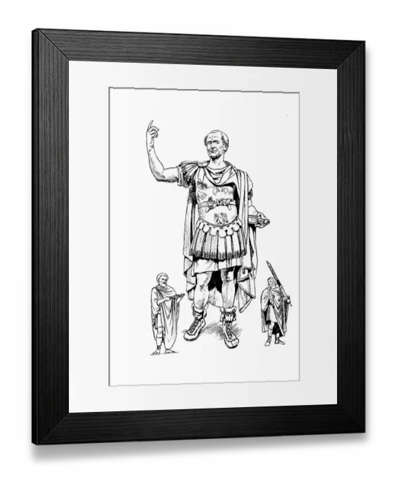 Framed Print : Mens fashion in antiquity, rome