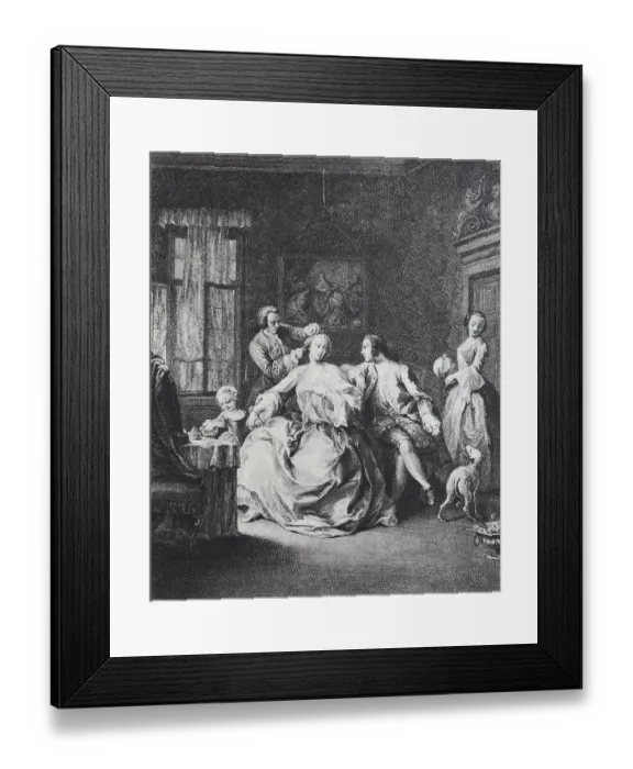 Framed Print : Traditional costumes in Venice around 1750 Framed Print : Traditional costumes in Venice around 1750