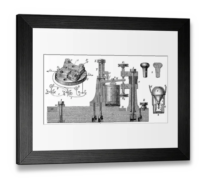 Framed Print : Telegraphy in the 19th century: electric telegraph