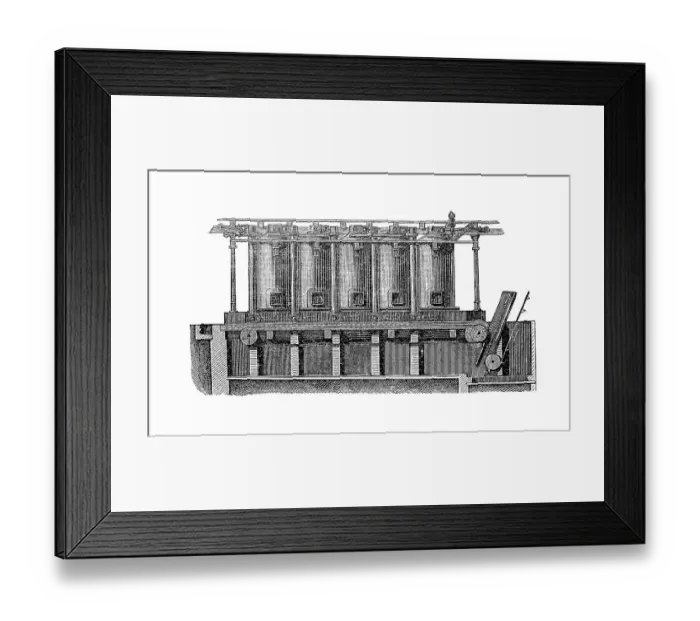 Framed Print : Sugar refinery in the 19th century Framed Print : Sugar refinery in the 19th century