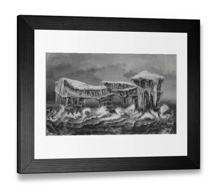 Framed Print : An iceberg found on the east coast of Greenland in 1870