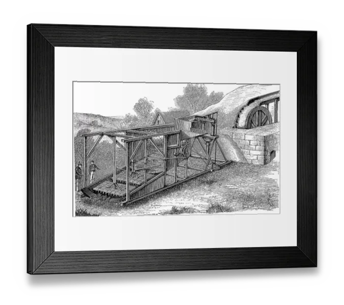 Framed Print : Gold Mining 1890, Ural Gold Washing Framed Print : Gold Mining 1890, Ural Gold Washing