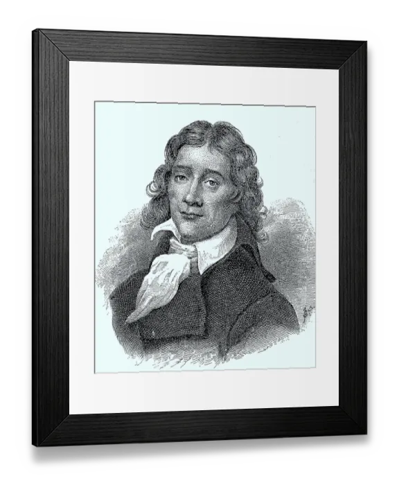 Framed Print : Portrait of Benoit Camille Desmoulins