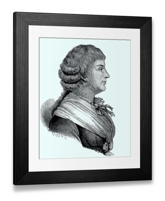 Framed Print : Portrait of Jeanne-Marie Roland de La Platiere Framed Print : Portrait of Jeanne-Marie Roland de La Platiere