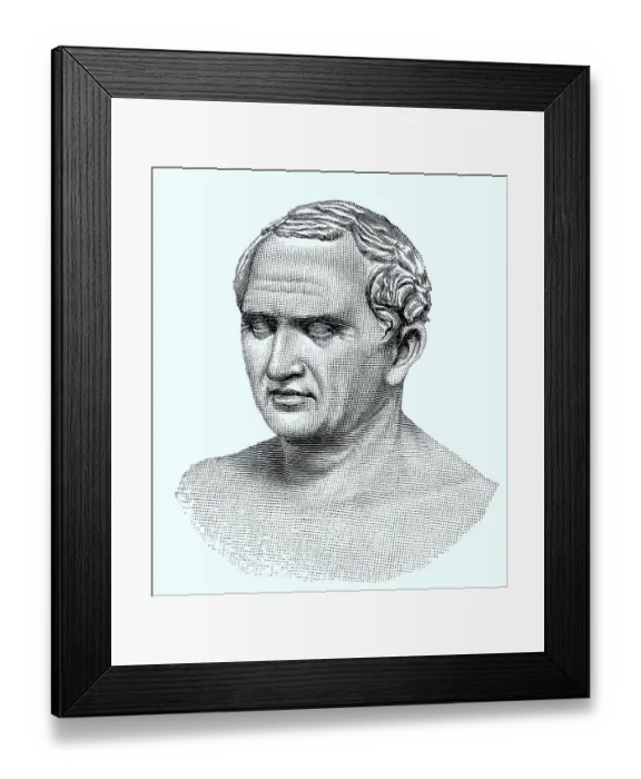 Framed Print : Marcus Tullius Cicero, 3 January 106 BC 7 December 43 BC was a Roman politician