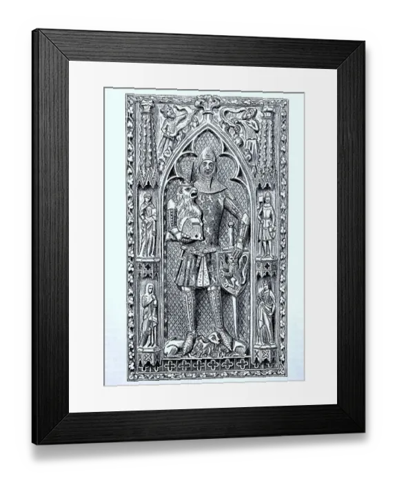 Framed Print : The Tomb, Guenther von Schwarzburg in Frankfurt Cathedral