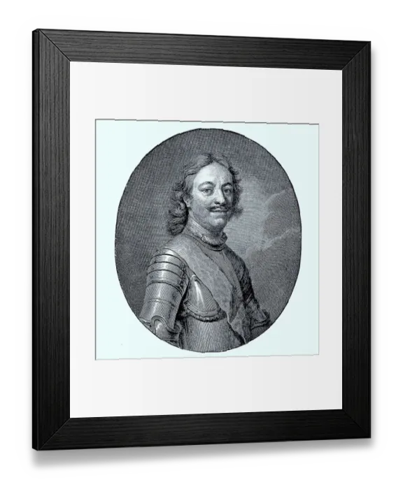 Framed Print : Portrait of Peter I the Great in 1686 Framed Print : Portrait of Peter I the Great in 1686