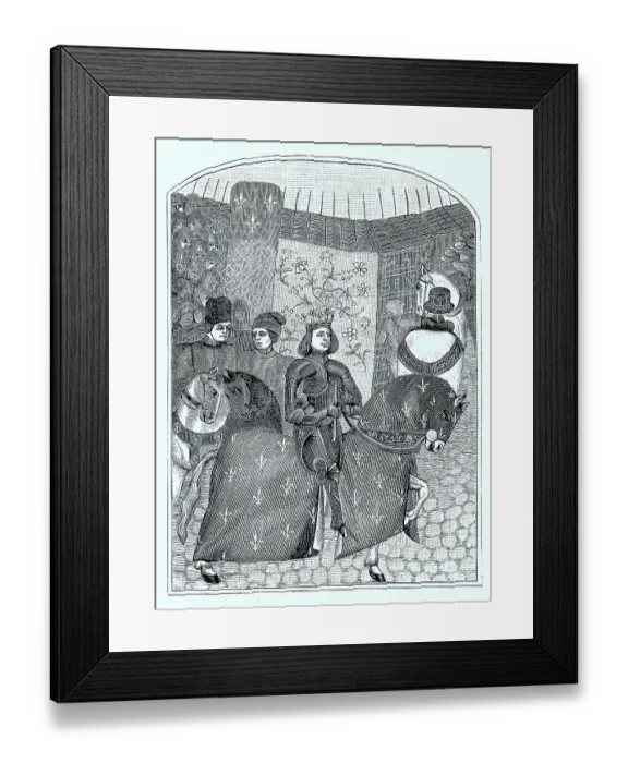 Framed Print : Charles VII the Victorious, 1422 to