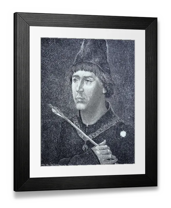 Framed Print : Charles I the Bold, digital improved reproduction of an original print 1880