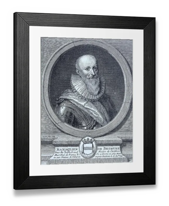 Framed Print : Maximilian of Bethune, digital improved reproduction of an original print 1880 Framed Print : Maximilian of Bethune, digital improved reproduction of an original print 1880