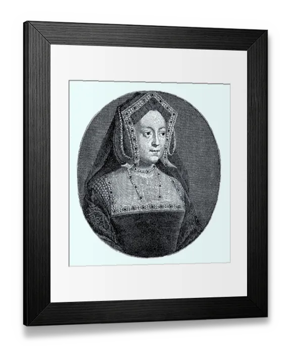 Framed Print : Portrait of Catherine of Aragon also Catherine of Aragon Framed Print : Portrait of Catherine of Aragon also Catherine of Aragon