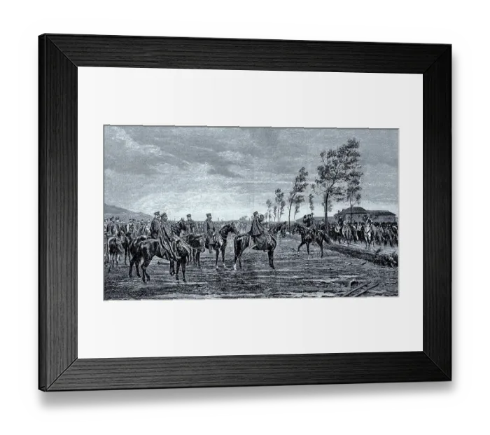 Framed Print : The surrender of Metz to Prince Frederick Charles of Prussia on 29 October 1870
