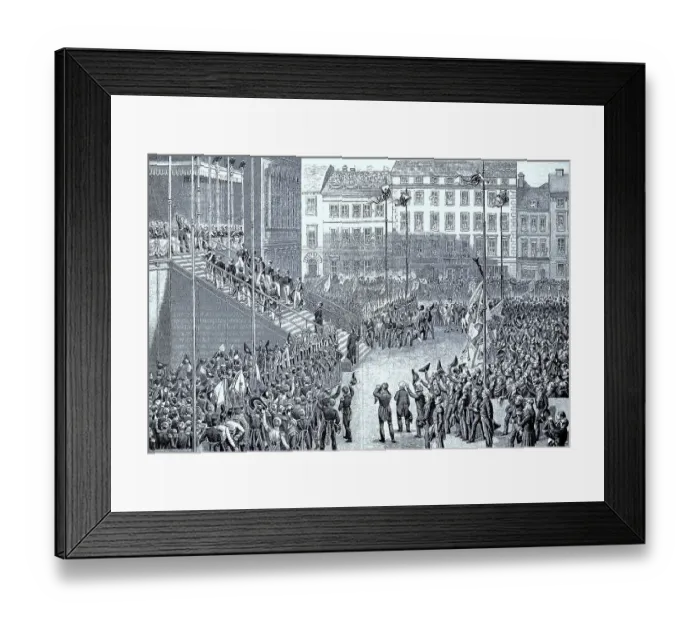 Framed Print : The various estates paid homage to Prince Frederick William IV on 15 October 1840