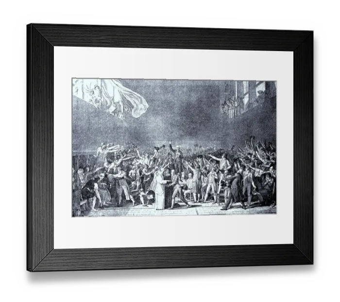 Framed Print : The Oath in the Ballroom of 20 June 1789 Framed Print : The Oath in the Ballroom of 20 June 1789
