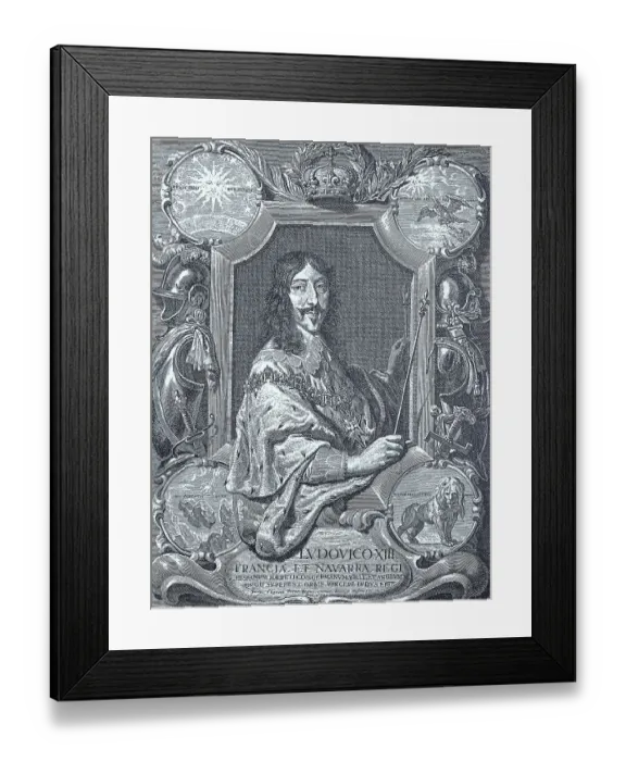 Framed Print : Louis XIII 27 September 1601 14 May 1643