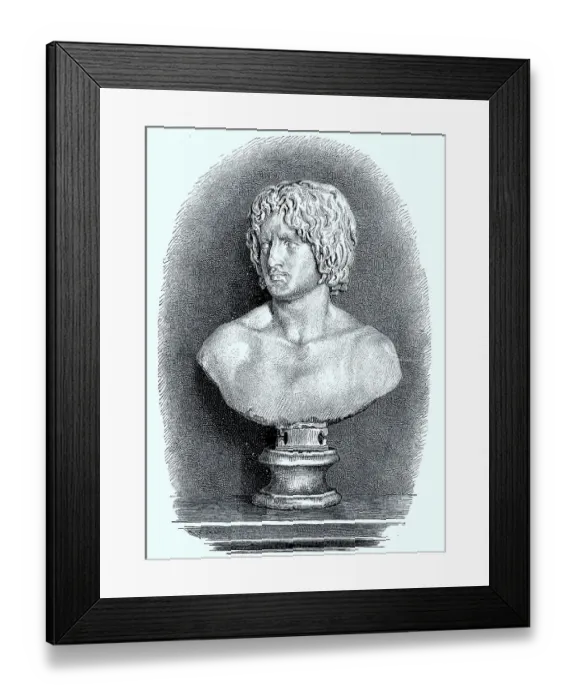 Framed Print : Statue of Germanicus, ancient marble statue in the Lateran Museum in Rome