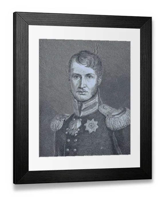 Framed Print : Portrait of Frederick William III 3 August 1770 Framed Print : Portrait of Frederick William III 3 August 1770