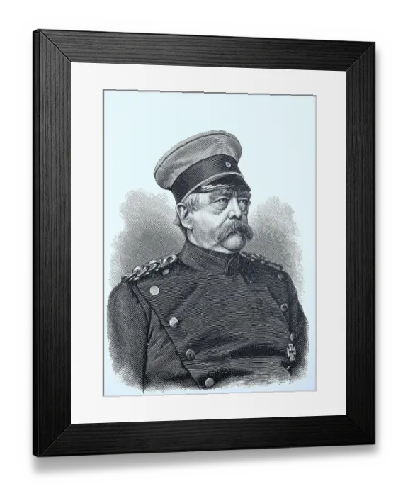 Framed Print : Portrait of Otto Eduard Leopold Prince of Bismarck