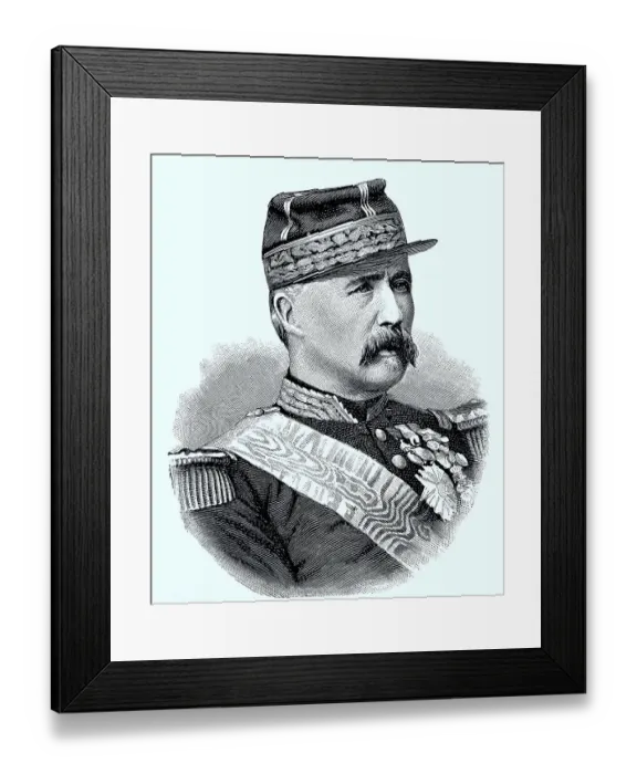 Framed Print : Marie Edme Patrice Maurice, Second President of the Third Republic