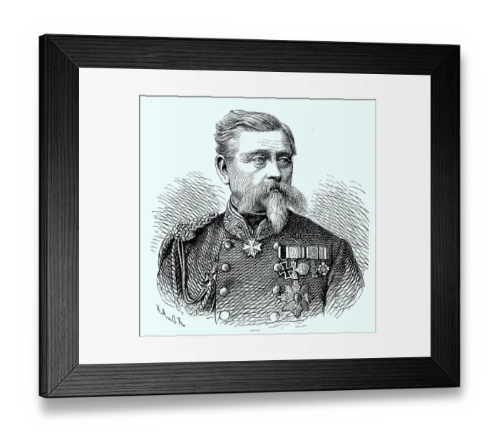 Framed Print : Ludwig Samson Heinrich Arthur Freiherr von und zu der Tann-Rathsamhausen