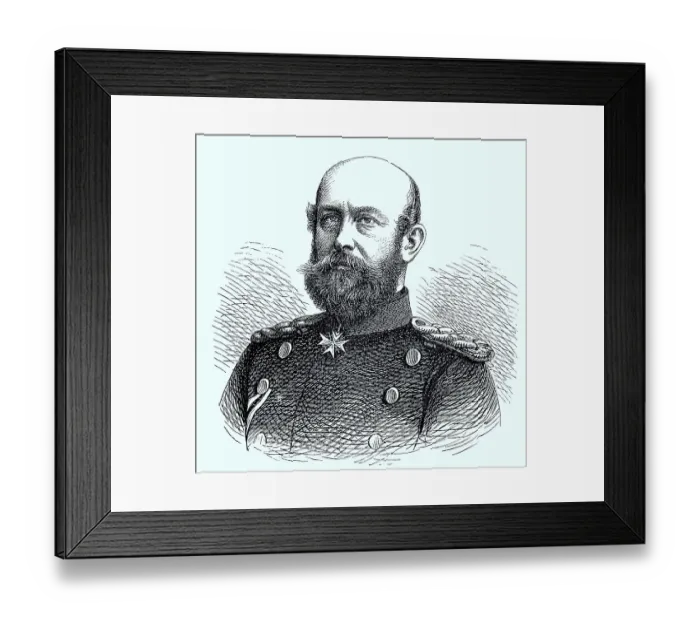 Framed Print : Frederick Francis III, 19 indo-pacific king mackerel (1851)