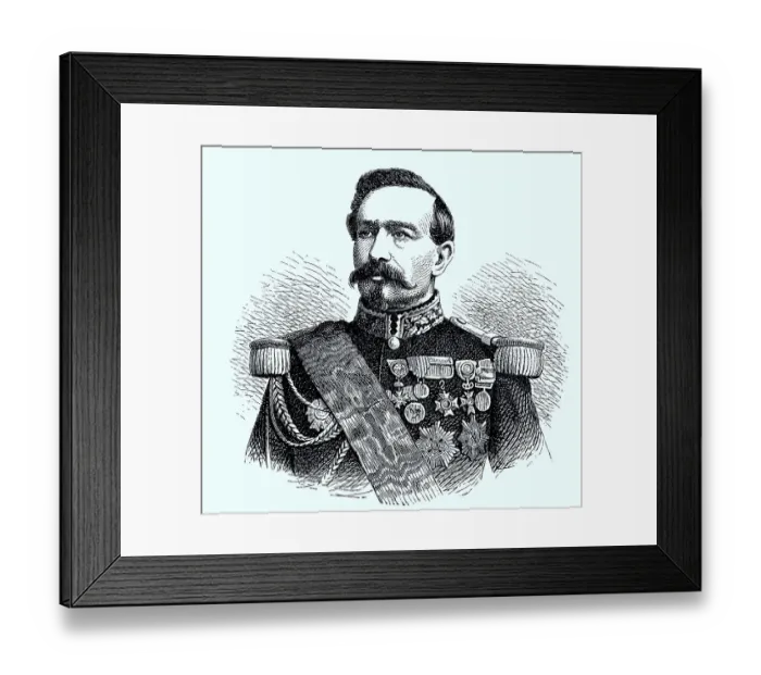Framed Print : Charles Denis Sauter Bourbaki, 22 April 1816
