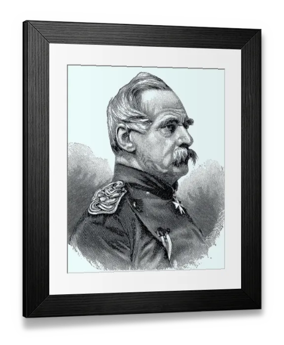 Framed Print : Albrecht Theodor Emil Graf von Roon