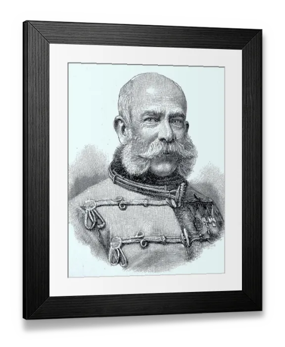 Framed Print : Franz Joseph I 18 August 1830, at the same time Apostolic King Hungary and King Bohemia