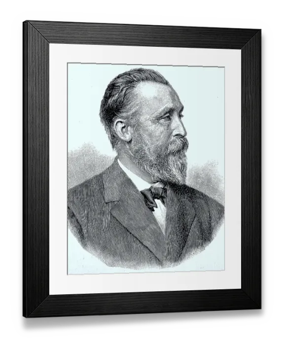 Framed Print : Ernst Heinrich Wilhelm Stephan