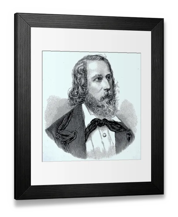Framed Print : Friedrich Karl Franz Hecker, 28 September 1811