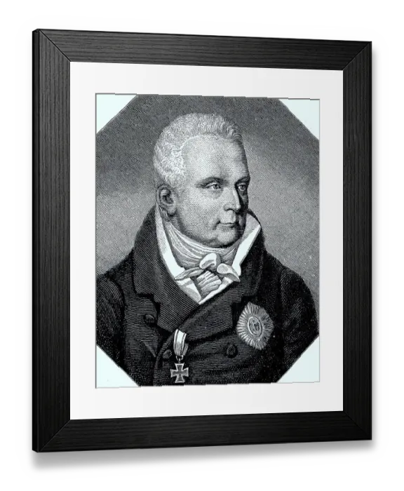 Framed Print : Karl August Fuerst von Hardenberg Framed Print : Karl August Fuerst von Hardenberg