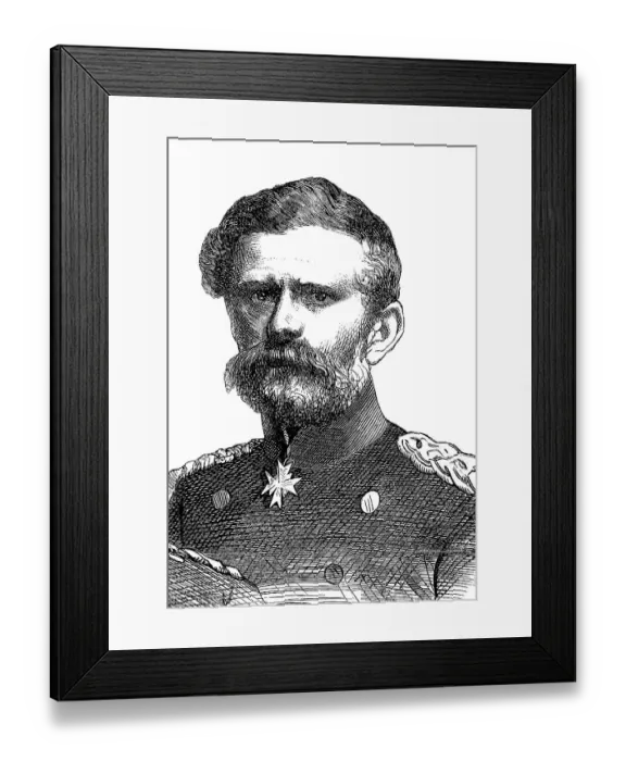 Framed Print : Portrait of Edwin Freiherr von Manteuffel Framed Print : Portrait of Edwin Freiherr von Manteuffel