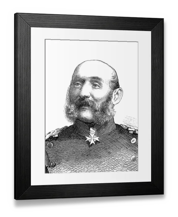 Framed Print : Portrait of Albert Ehrenreich Gustav von Manstein