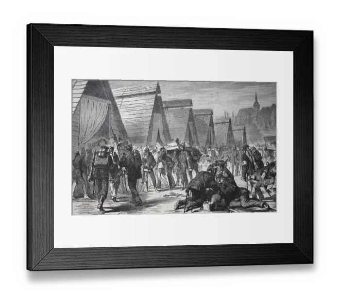 Framed Print : The barrack camp for the severely wounded soldiers in Sulz Framed Print : The barrack camp for the severely wounded soldiers in Sulz