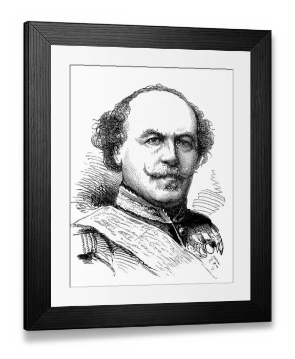 Framed Print : Francois Marcellin Certain de Canrobert