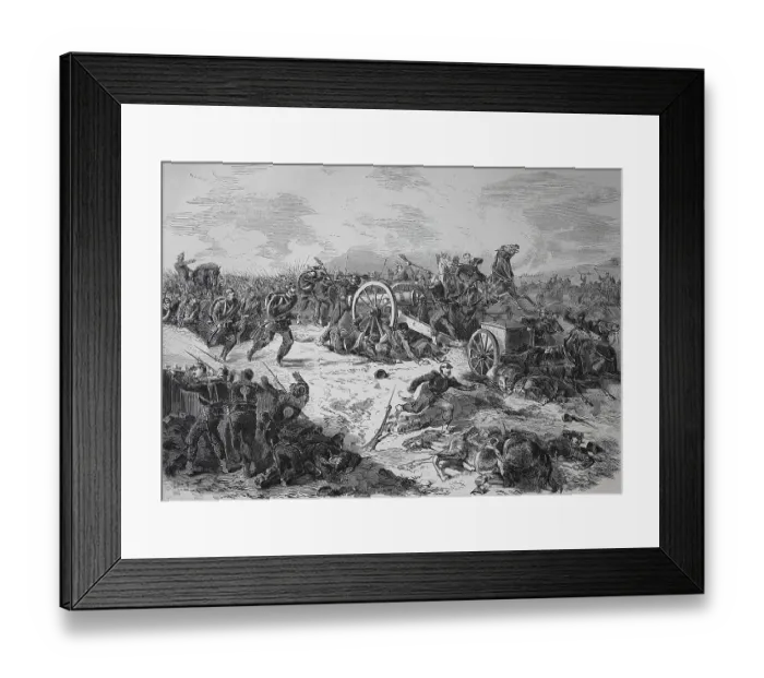 Framed Print : In the Battle of Illkirch near Strasbourg