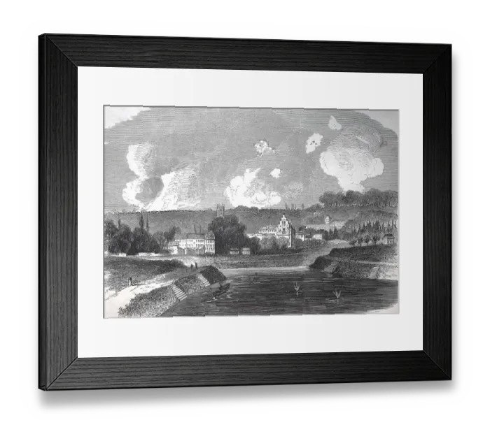 Framed Print : A light in Laboe on the Bay of Kiel