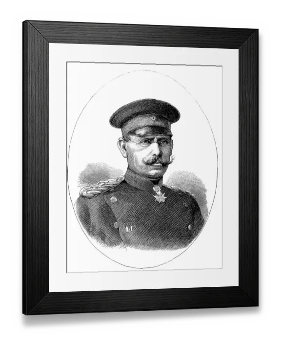 Framed Print : Heinrich Karl Ludwig Adolf von Gluemer Framed Print : Heinrich Karl Ludwig Adolf von Gluemer