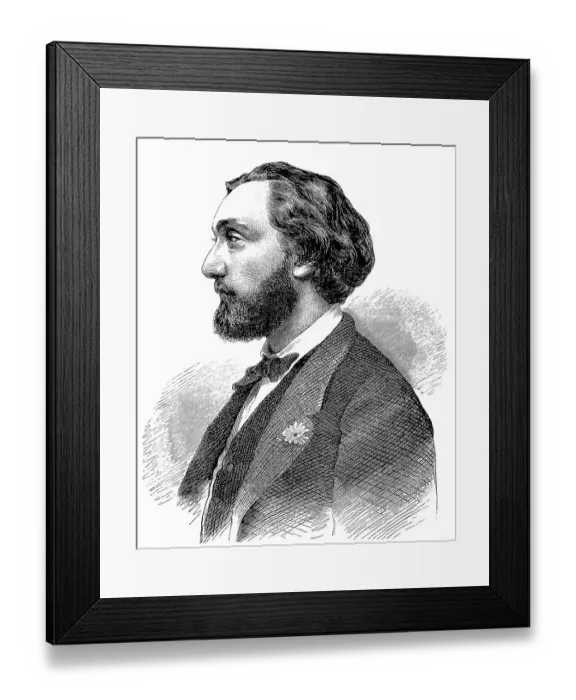 Framed Print : Leon Gambetta, 2 April 1838, 31 December 1882 Framed Print : Leon Gambetta, 2 April 1838, 31 December 1882