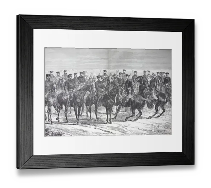 Framed Print : General von Werder and his staff at the Battle of the Lisaine Framed Print : General von Werder and his staff at the Battle of the Lisaine