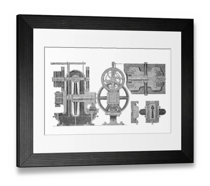 Framed Print : Machine for making spoons and forks Framed Print : Machine for making spoons and forks