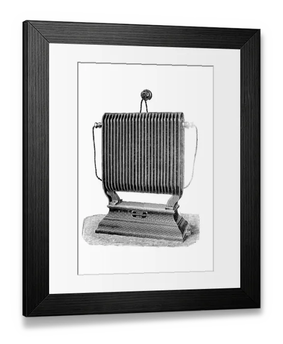 Framed Print : Heating stove, heating, heating plate of the public electricity company Framed Print : Heating stove, heating, heating plate of the public electricity company